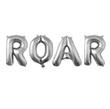 Globo ROAR plateados 34cm